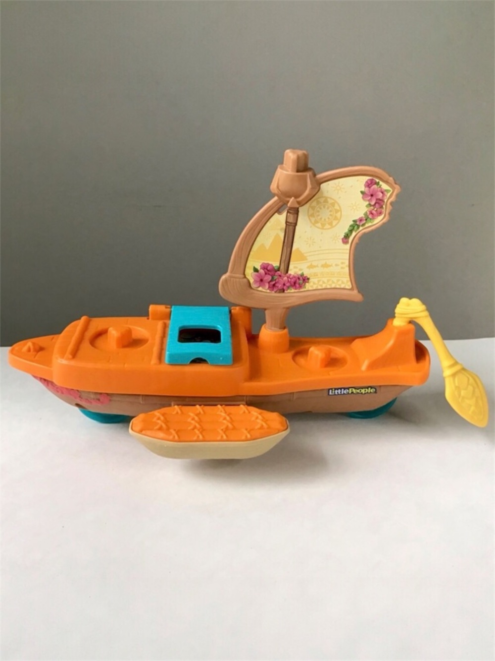 Fisher Price Little People Disney Princess Moana Canoe Boat Toddler Toy 2022